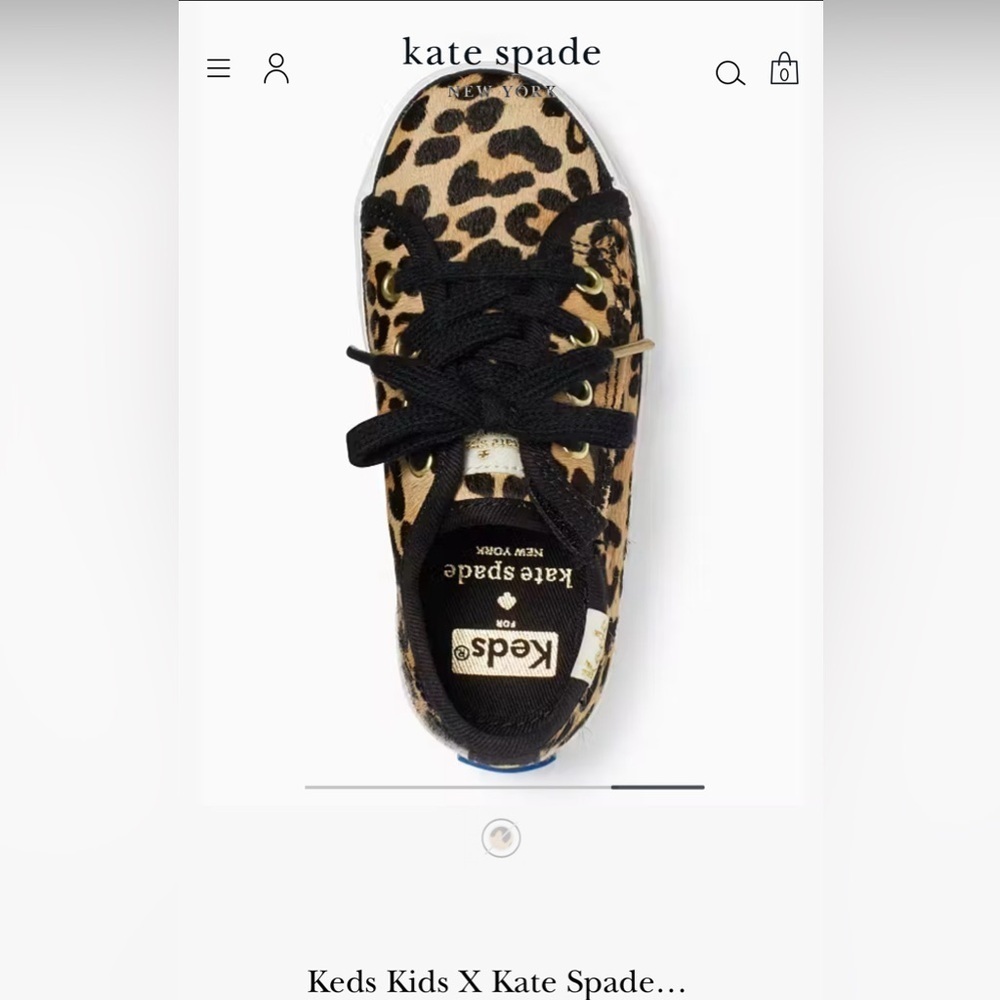 Keds Kids X Kate Spade New York Champion Leopard Toddler Sneakers